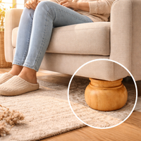 Kurzes Rundes Massivholz-Möbelbein Klassisches Traditionelles Design für Sofa Schrank Couchtisch Ersatz