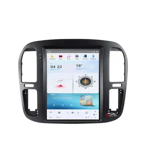 12.1inch Tesla style vertical screen gps navigation for toyota land cruiser 100 car dvd player for Lexus LX470 1999-2002