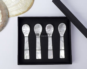 Cuillère à incrustations MOP de qualité supérieure, faite à la main, pour la table, cuillère de service Tradebyd - Product Image 4