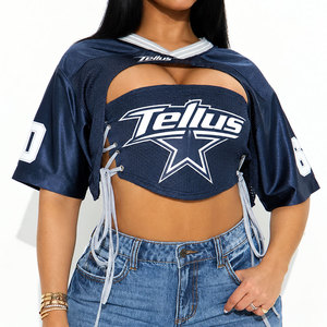 Jersey Sepak Bola Wanita Custom Sublimasi Grosir, Kaos Sepak Bola Wanita Berbahan Mesh Bernapas, Jersey Cetak OEM - Product Image 1