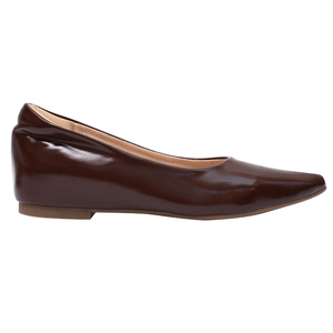 Zapatos Planos de Mujer Ann'S Marrones con Punta en Pico, Tacón Bajo, Parte Superior de Cuero Genuino, Correa con Hebilla, Soporte para el Arco, Amortiguación en el Talón, Elegantes - Product Image 2