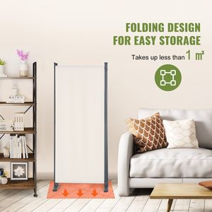 Divisorio in Tessuto a 3 Pannelli, Paravento Pieghevole per Privacy in Ufficio e Casa, per Camera da Letto, Sala da Pranzo e Soggiorno - Product Image 5