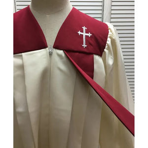 Estola de Sacerdote de Damasco de Alta Calidad, Vestimenta Religiosa Elegante para Iglesia Católica, Atuendo de Obispo, Doctoral, para Clérigos, Venta al por Mayor - Product Image 3