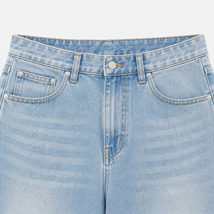 Urban Drift Mid Washed Baggy Jeans Men Relaxed Fit Streetwear Denim Loose Wide Leg Casual Winter Breathable Waterproof Windproof - Product Image 4