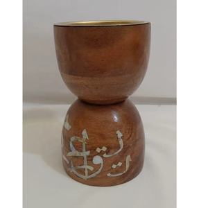 Brûleur à Bakhoor en bois avec calligraphie arabe, brûleur d'encens arabe pour le Ramadan, cadeau de l'Aïd, vente en gros, brûleur à charbon de luxe du Moyen-Orient - Product Image 4