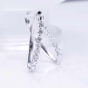 Pendientes de Aro Plateados para Mujer con Diamantes de Laboratorio de Corte Brillante Redondo, Color G, Estilo Clásico para Uso Diario - Product Image 2
