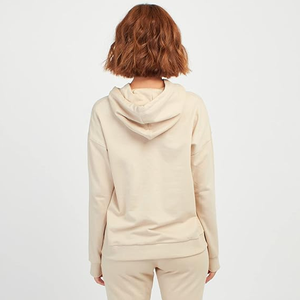 OEM Custom Logo Women Tracksuit Fleece Pullover Hoodie Kangaroo Pocket High Waist Sweatpants Two Piece Sweatsuit Set - Product Image 4