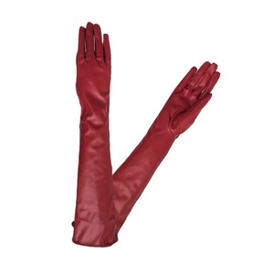 HARAZ INTERNATIONAL Elegant Wrist-Length Women's Black PU Safety <b>Gloves</b> <b>Touchscreen</b> Unlined Eco-Friendly Thermal Winter Casual - Product Image 2