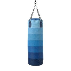 Saco de Boxeo Transpirable con Relleno Degradado Azul y Cadenas Resistentes para Entrenamiento Físico y de Gimnasio - Product Image 2