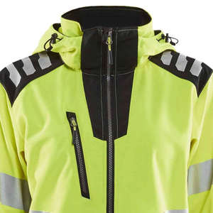 Customizable ANSI Class 2 Windbreaker Safety Jacket Winter <b>Work</b> High Visibility Reflective <b>Waterproof</b> Polyester/Nylon Material - Product Image 3