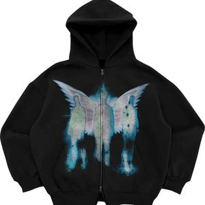 Sudaderas con Cremallera Personalizadas al por Mayor, Unisex, Estilo Urbano, Vintage, Sudaderas con Estampado Gráfico - Product Image 4