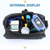 Kit d'outils pour fibre optique FTTH avec cisaille à fibre optique, puissancemètre optique -70~+10dBm, localisateur de défauts visuels 10mW
