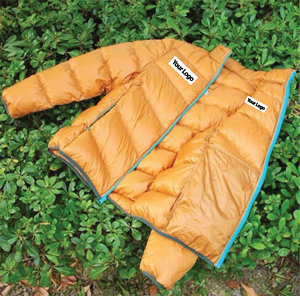 Veste matelassée à capuche orange pour homme, coupe-vent, décontractée, hiver, fermeture éclair, logo sur le devant, coupe régulière, rembourrage 100% polyester - Product Image 4