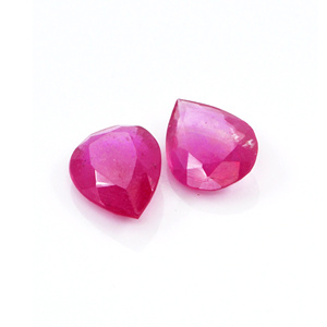 Rubis naturels de Bangkok, formes poire calibrées 10x15mm, pierres précieuses de rubis naturelles facettées en vrac pour la fabrication de bijoux, prêtes à l'emploi - Product Image 3