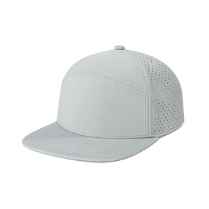 Casquette Snapback Unisexe en Maille à 6 Panneaux, Visière Plate, Respirante, Couleur Unie, Décontractée, Réglable, Printemps-Été, Taille Adulte - Product Image 1