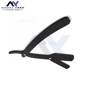 Navaja de Afeitar Profesional Plegable Recta para Barbería con Hojas Reemplazables, Herramienta de Afeitado de Grado Profesional para Hombres - Product Image 3