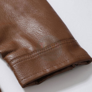 Chaqueta de Cuero Ecológica de Invierno para Hombre, Nueva Moda, Venta al por Mayor, Resistente al Viento y Transpirable, con Logotipo Frontal, Hecha en Pakistán - Product Image 5