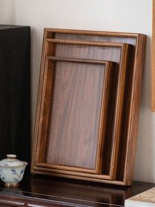 Premium mango wood rectangular <b>tray</b> for serving food drinks <b>breakfast</b> stylish durable eco friendly home kitchen accessory - Product Image 5