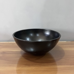 Black <b>Matte</b> Decorative Bowl Round Metal Centerpiece Bowl Modern Home Decor <b>Table</b> Accent Bowl - Product Image 2