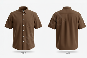 เสื้อเชิ้ตแขนสั้นผ้าบางเบา ระบายอากาศดี ติดกระดุม สำหรับผู้ชาย สวมใส่สบายๆ ทำงานได้ หรือใส่เป็นทางการ คอปกเสื้อแบบธุรกิจ - Product Image 2