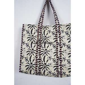 Bolso Tote de Algodón Multicolor Vintage de Lujo para Mujer, con Cierre de Cremallera, para Viajes de Verano y Playa - Product Image 3