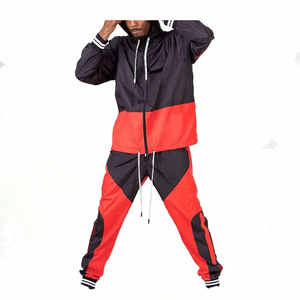 Survêtement d'hiver décontracté en nylon à fermeture éclair deux pièces de haute qualité pour hommes, survêtement à séchage rapide - Product Image 5
