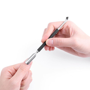 Professional Stainless Steel Cuticle Nail Pusher for Manicure <b>Pedicure</b> Double Ended Cuticle Pusher Nail Cleaner Manicure <b>Tool</b> - Product Image 2