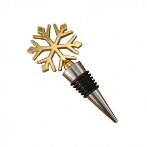 Tapón de Botella de Vino de Metal Moderno con Diseño Minimalista para Bares en Casa, Accesorios para Vino y Presentación de Bebidas Premium - Product Image 1