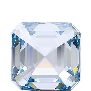 Diamantes cultivados en laboratorio con certificación IGI, color azul intenso, talla Asscher, para la fabricación de joyas, pendientes o anillos. - Product Image 4