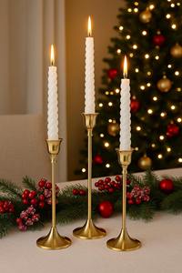 Candelabros Metálicos a Nivel de Ojo a la Vista, Hechos a Mano y Ecológicos para Cenas Románticas, Reuniones Festivas y Relajación Tranquila - Product Image 4