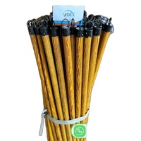Vente directe d'usine balai en bois PVC avec bâton vadrouille matériau de tête de balai de qualité supérieure