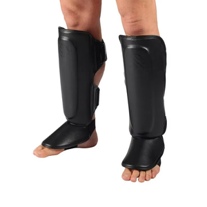 Espinilleras de Espuma de Alta Densidad para Muay Thai, Marca Privada, Diseño Personalizado, Cuero PU, Equipo de Protección para Piernas para Entrenamiento de MMA - Product Image 1