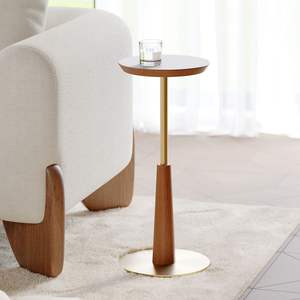 Mesa de Cóctel de Aluminio Elegante de Alta Calidad, Muebles de Primera Calidad, Mesa Auxiliar Metálica para el Hogar, Hotel, Vino y Bebidas, Latón - Product Image 6