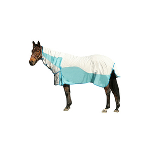 Manta impermeable para caballo con gran solapa para la cola, doble cierre en el pecho, para uso en exteriores en todas las estaciones. - Product Image 2