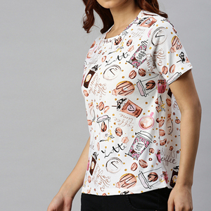 Camiseta de Manga Larga para Mujer, Personalizada con Estampado Completo, Cuello Raglán en Contraste, Tallas Grandes, Botones, Logotipo Bordado, Ecológica, Lavada, Estilo Casual - Product Image 4