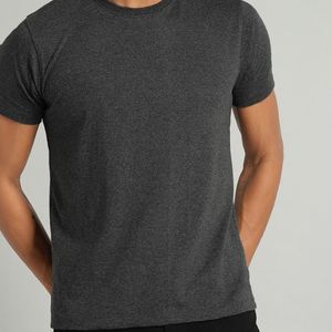Custom 100% Cotton <b>Mens</b> Regular Fit T-<b>Shirts</b> <b>Black</b> Color Drop Shoulder <b>Short</b> <b>Sleeve</b> Front Quick Dry Anti-Uv Breathable OEM ODM - Product Image 1
