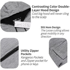 Débardeur de gym sans manches personnalisé unisexe T-Shirts oversize en coton de poche pour musculation Débardeur à capuche d'entraînement pour hommes - Product Image 4