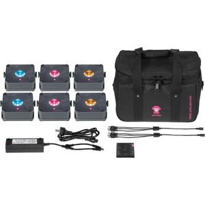 LED Moving Head Stage Light DJ Lighting Effect Fixture with Carrying Bag Power Adapter Control Box for Events - Product Image 1