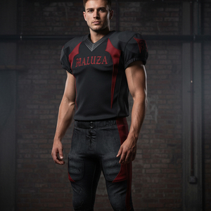 ชุดยูนิฟอร์มอเมริกันฟุตบอลแบบสั่งทำพิเศษ พิมพ์ลายแบบซับลิเมชั่น เนื้อผ้าตาข่ายระบายอากาศได้ดี ทนทาน เหมาะสำหรับทีมกริดริออน ทั้งเด็กและผู้ใหญ่ - Product Image 6