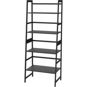 Libreria a 4 Ripiani WTZ MC 801 Nera, Elegante e Alta per Camera da Letto, Soggiorno o Ufficio - Product Image 1