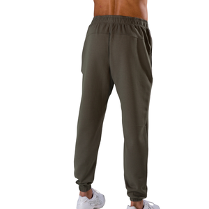 Pantalon de jogging fuselé en mélange de coton pour homme, couleur anthracite, style Vantage, avec logo personnalisé OEM, pour commande en gros - Product Image 3