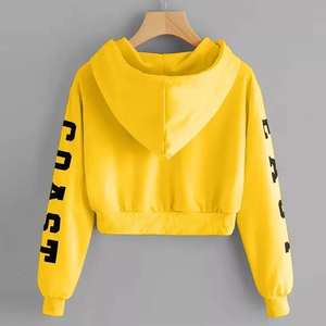 Sweat à capuche décontracté écologique à manches longues avec impression numérique de lettres pour femme, automne et hiver - Product Image 3