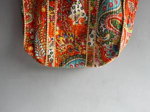 Sac fourre-tout bohème en coton avec broderie à motifs, ouverture supérieure, pour toutes les saisons, cadeau pour elle - Product Image 3