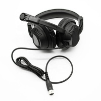 Haute qualité filaire vente chaude PC casque casque pour langue laboratoire système ordinateur bureau éducation formation