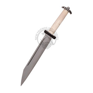 Nueva Edición de Primera Calidad: Cuchillo Vikingo Seax Forjado a Mano en Acero con Alto Contenido de Carbono, Hoja de 9 Pulgadas, Mango de Hueso, Ambidiestro, Cuchillo Corto Medieval - Product Image 5