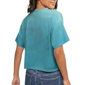 T-shirts courts personnalisés avec logo pour femmes grandes tailles, 100 % coton respirant et sexy, pour l'été, prix abordable - Product Image 3