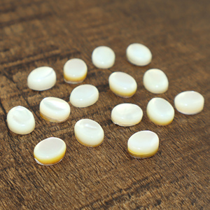Pierre précieuse naturelle en nacre, cabochon de forme ovale 7x9mm, pierre lâche pour la fabrication de bijoux, vente en gros en vrac - Product Image 3