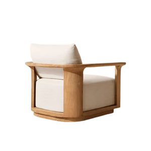 Modern Contemporary Teak Lounge Chair Solid Teak <b>Wood</b> Open <b>Frame</b> Comfortable Cushion Eco-Friendly Outdoor Hotel Furniture - Product Image 3