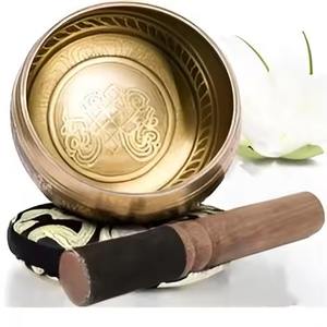 Bol chantant en métal artisanal pour la méditation, la thérapie sonore, le yoga, la guérison, la relaxation et la pleine conscience - Product Image 3