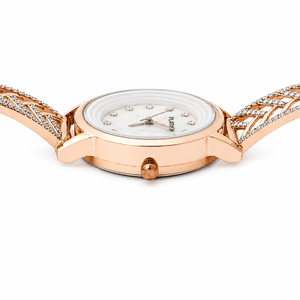 Bracelet de montre en argent sterling 925 avec zircone cubique, maillons géométriques, pour femme, finition polie, montre de luxe, cadeau de fête, bijoux - Product Image 5
